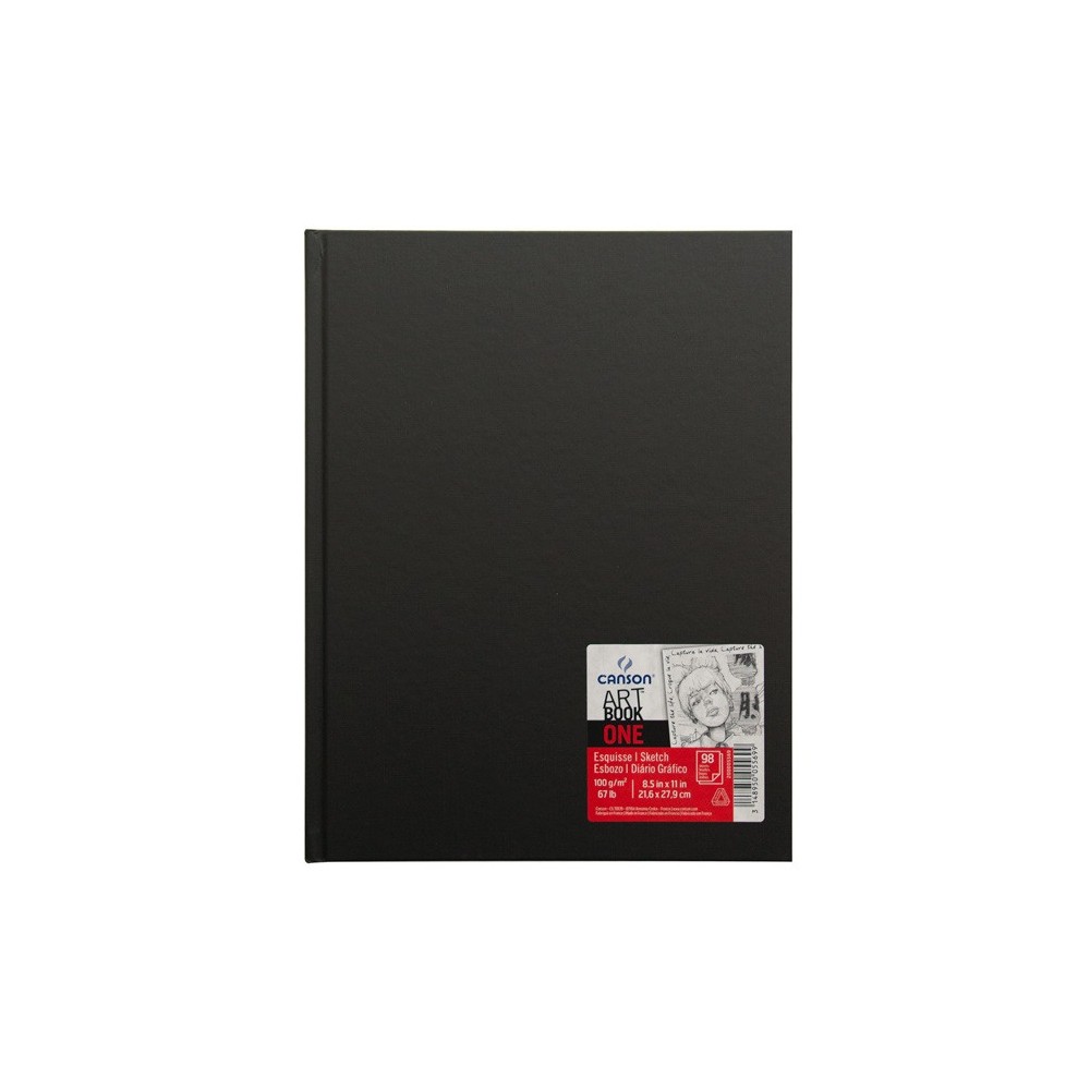 Sketchbook Art Book One A4 - Canson - black, 100 g, 100 sheets