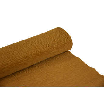 Krepina, bibuła włoska 180 g - Nut brown, 50 x 250 cm