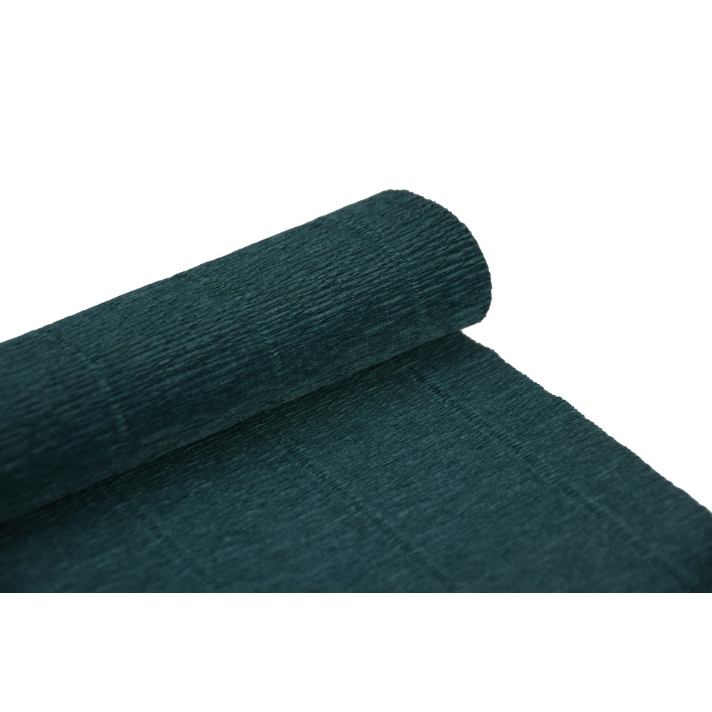 Krepina, bibuła włoska 180 g - Dark green, 50 x 250 cm