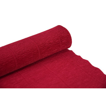 Krepina, bibuła włoska 180 g - Light red, 50 x 250 cm