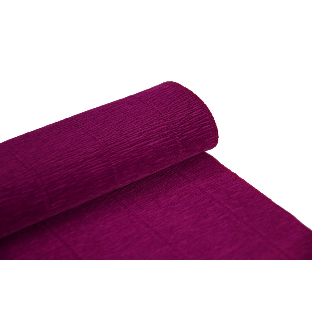 Krepina, bibuła włoska 180 g - Cyclamen violet, 50 x 250 cm