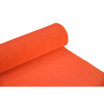 Krepina, bibuła włoska 180 g - Orange, 50 x 250 cm