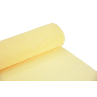 Krepina, bibuła włoska 180 g - Cream, 50 x 250 cm