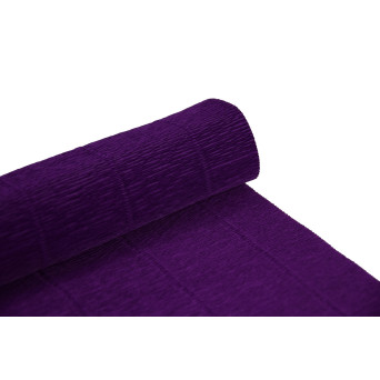 Krepina, bibuła włoska 180 g - Violet, 50 x 250 cm