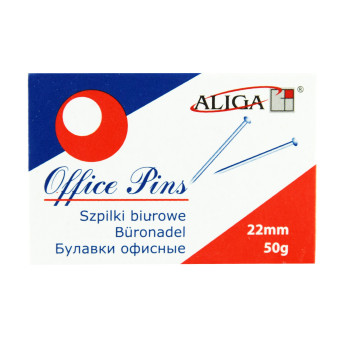 Szpilki krawieckie, długie - 22 mm, 50 g