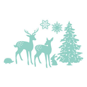 Set of cutting dies Winter wonderland - DpCraft - 7 pcs.