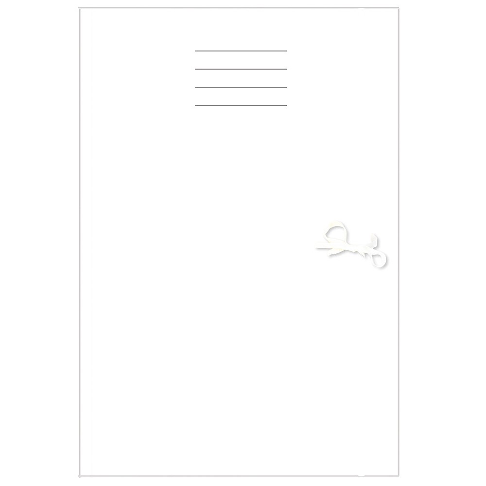 Line folder with tie closure A4 - white