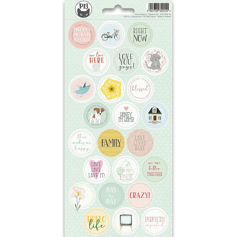 Sticker sheet - Piątek Trzynastego - We are family 03