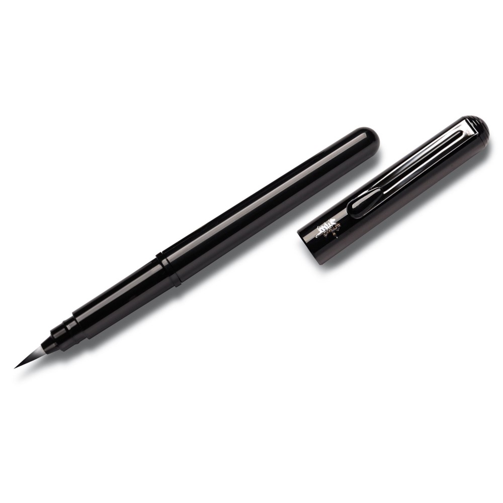 Kieszonkowe pióro Brush Pen - Pentel - szare