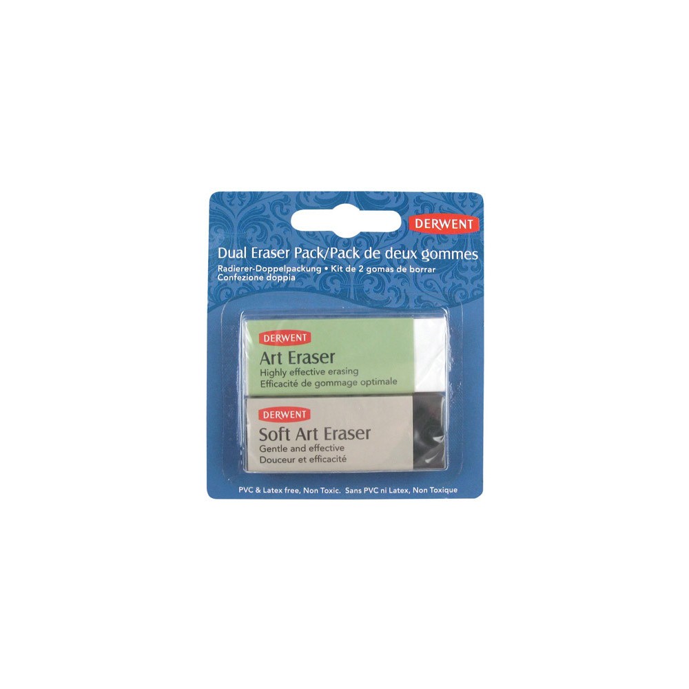 Dual Art Eraser pack - Derwent - 2 pcs.
