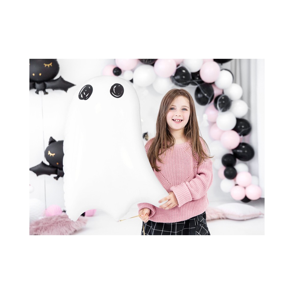 Foil balloon Ghost - white, 48 x 68 cm