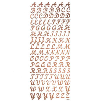 Naklejki ozdobne - DpCraft - Alfabet, duże literki, 118 szt.