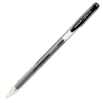 Gel pen Signo UM-100 - Uni - black, 0,5 mm
