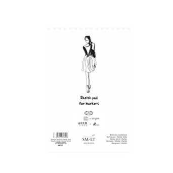 Sketch pad for markers A5, 100 g, 40 sheets