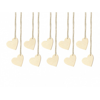 Wooden place cards, tags - 10 pcs.