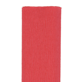 Bibuła marszczona - koralowa czerwona, 50 x 200 cm