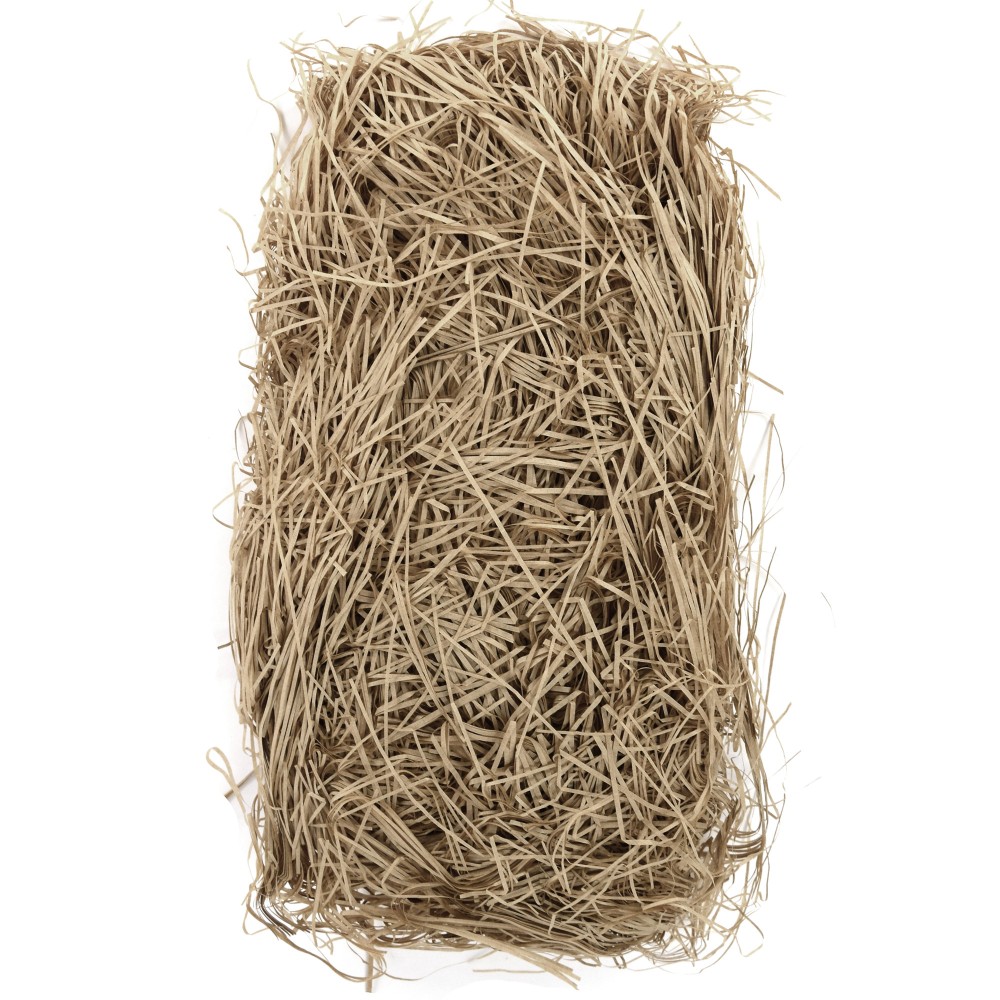 Stripes, paper hay - light brown, 42 g