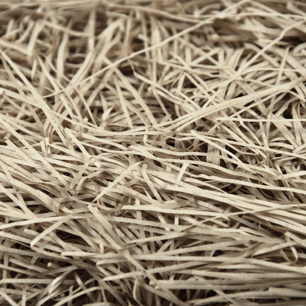 Stripes, paper hay - light brown, 42 g