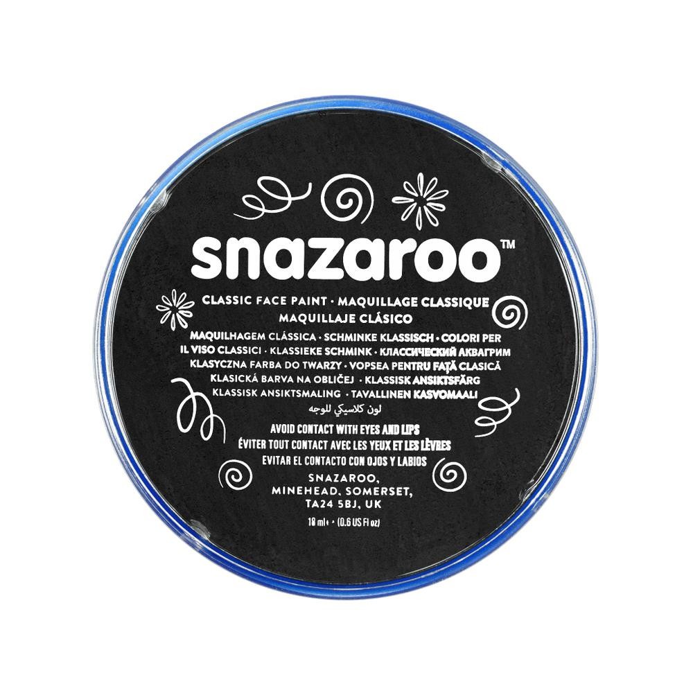 Farba do malowania twarzy - Snazaroo - czarna, 18 ml