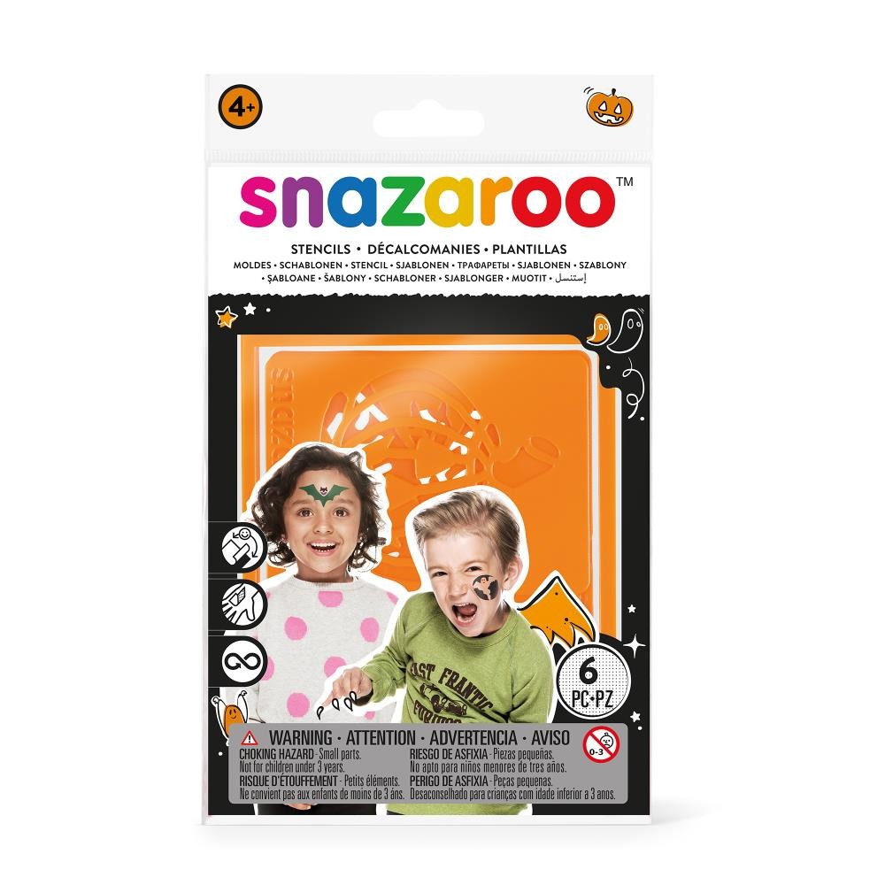 Szablony do malowania twarzy na Halloween - Snazaroo - 6 szt.
