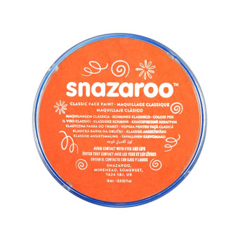 Farba do malowania twarzy - Snazaroo - pomarańczowa, 18 ml