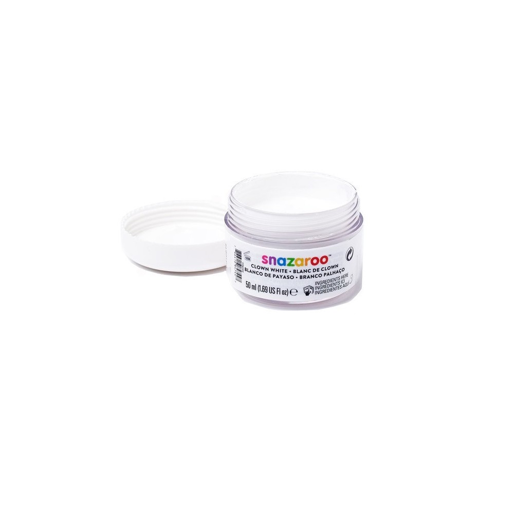Farba do malowania twarzy - Snazaroo - biel klauna, 50 ml