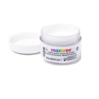 Farba do malowania twarzy - Snazaroo - biel klauna, 50 ml