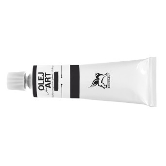 Oil paint Olej for Art - Renesans - 49, ivory black, 60 ml