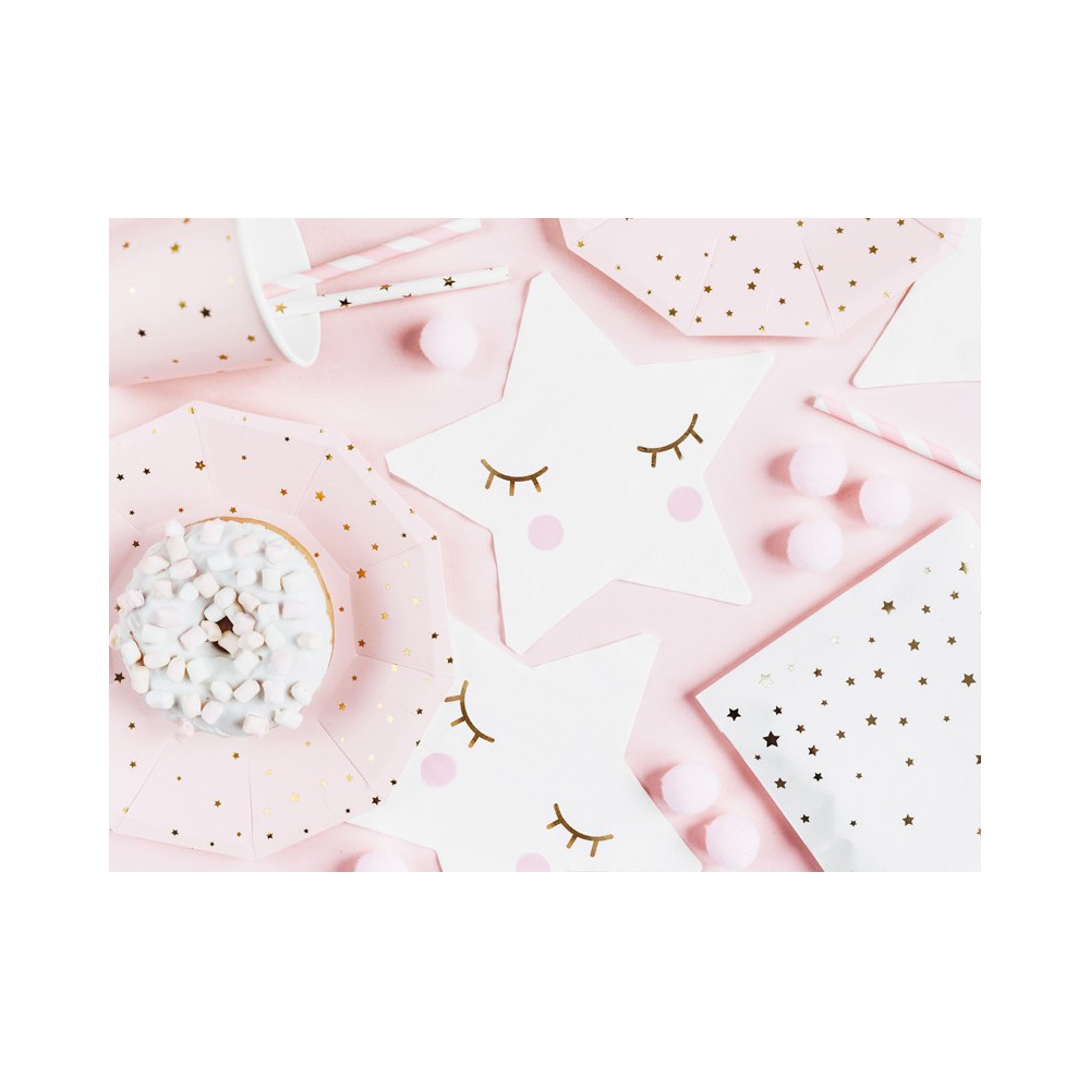 Little Star napkins - stars, white, 20 pcs.