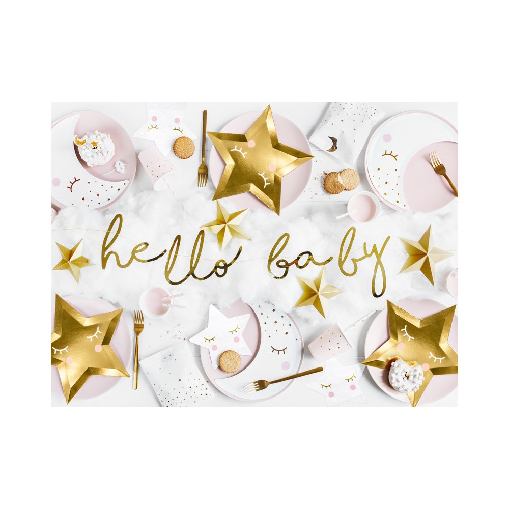 Little Star napkins - stars, white, 20 pcs.