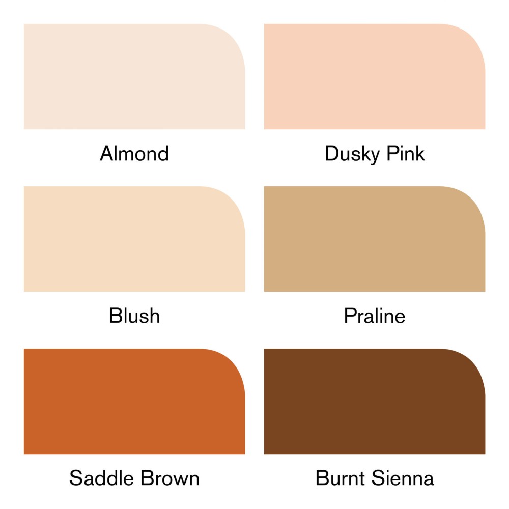 Promarker Brush Skin Tones set 1 - Winsor & Newton - 6 pcs.