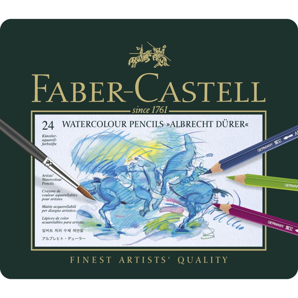 Set of A. Dürer crayons in a metal case - Faber-Castell - 24 colors