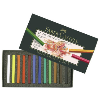 Pastele suche Polychromos - Faber-Castell - 12 kolorów