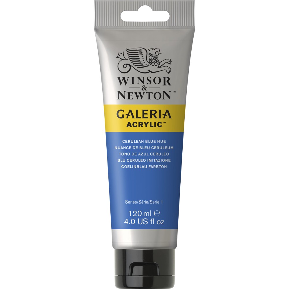 Acrylic paint Galeria - Winsor & Newton - Cerulean Blue Hue, 120 ml