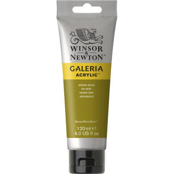 Farba akrylowa Galeria - Winsor & Newton - Green Gold, 120 ml