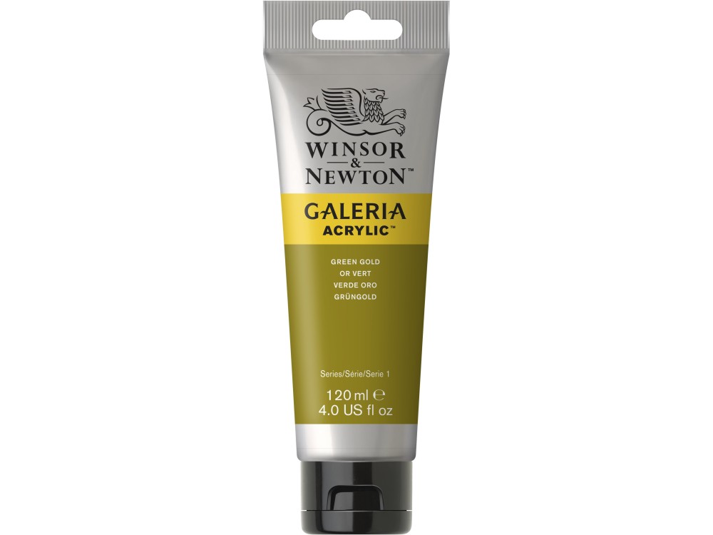 Farba akrylowa Galeria - Winsor & Newton - Green Gold, 120 ml