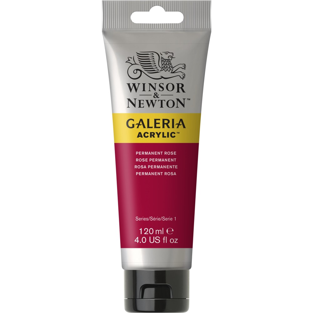 Acrylic paint Galeria - Winsor & Newton - Permanent Rose, 120 ml