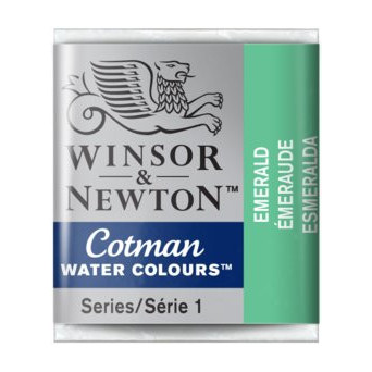 Farba akwarelowa Cotman - Winsor & Newton - Emerald, półkostka