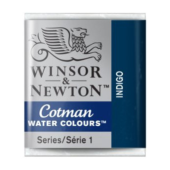 Cotman watercolor paint - Winsor & Newton - Indigo, half pan