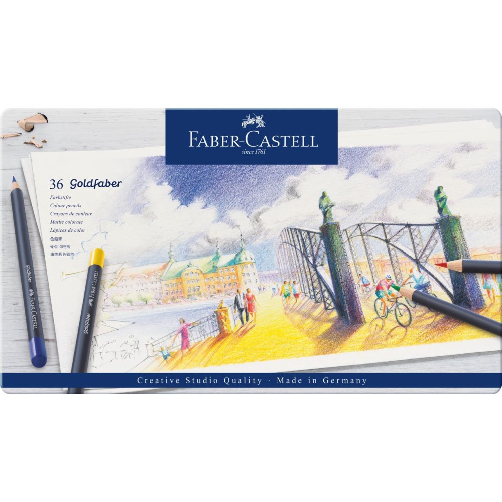 Zestaw kredek ołówkowych Goldfaber - Faber-Castell - 36 kolorów