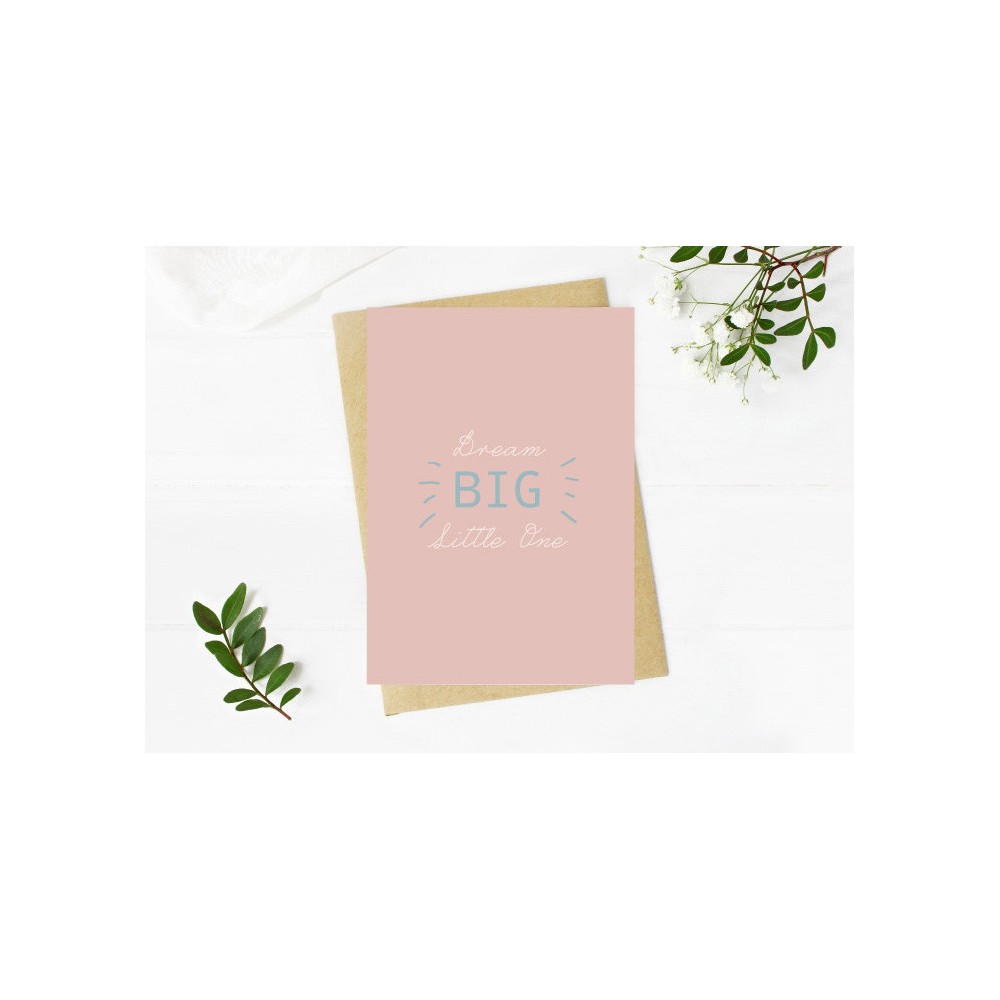 Greeting card - Cudowianki - Dream Big, 12 x 17 cm