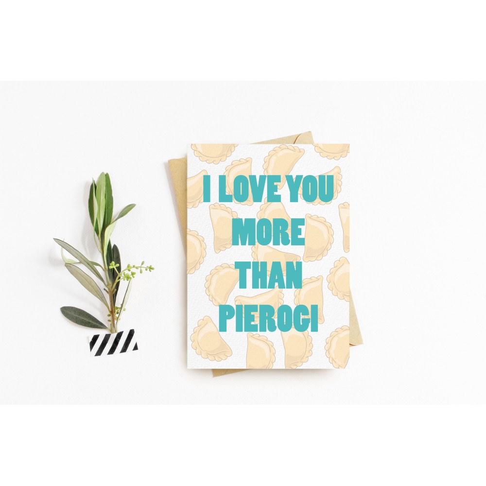Greeting card - Cudowianki - More Than Pierogi, 12 x 17 cm