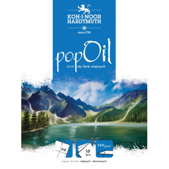 Blok do farb olejnych Pop Oil A4 - Koh-I-Noor - 250g, 10 ark.