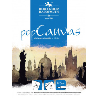 Pop Canvas painting pad A3 - Koh-I-Noor - 280g, 10 sheets