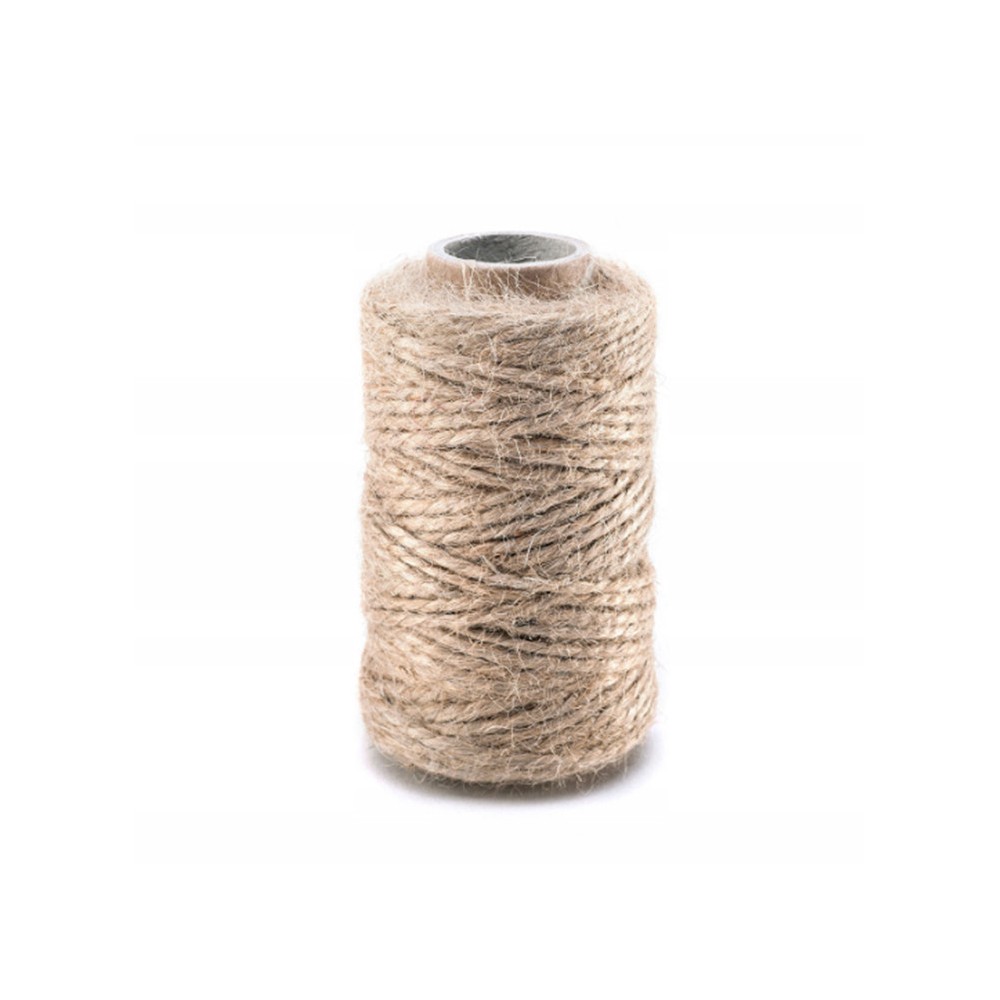 Sznurek jutowy - naturalny, 3 mm, 100 g, 40 m