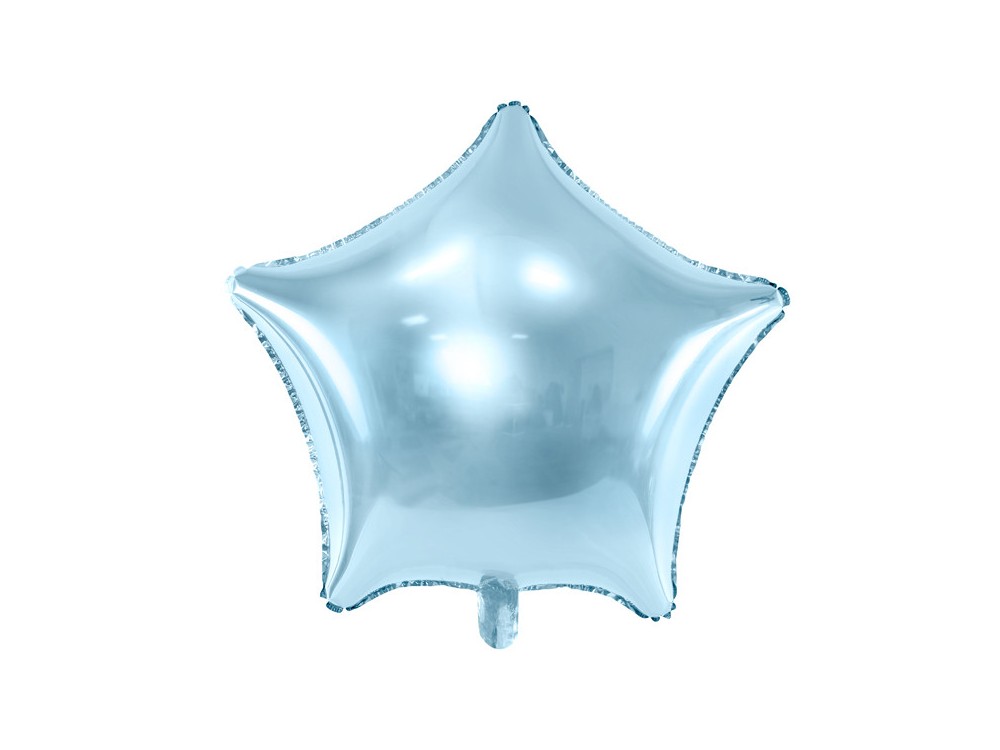 Balon foliowy Gwiazdka - błękitny, 40 cm