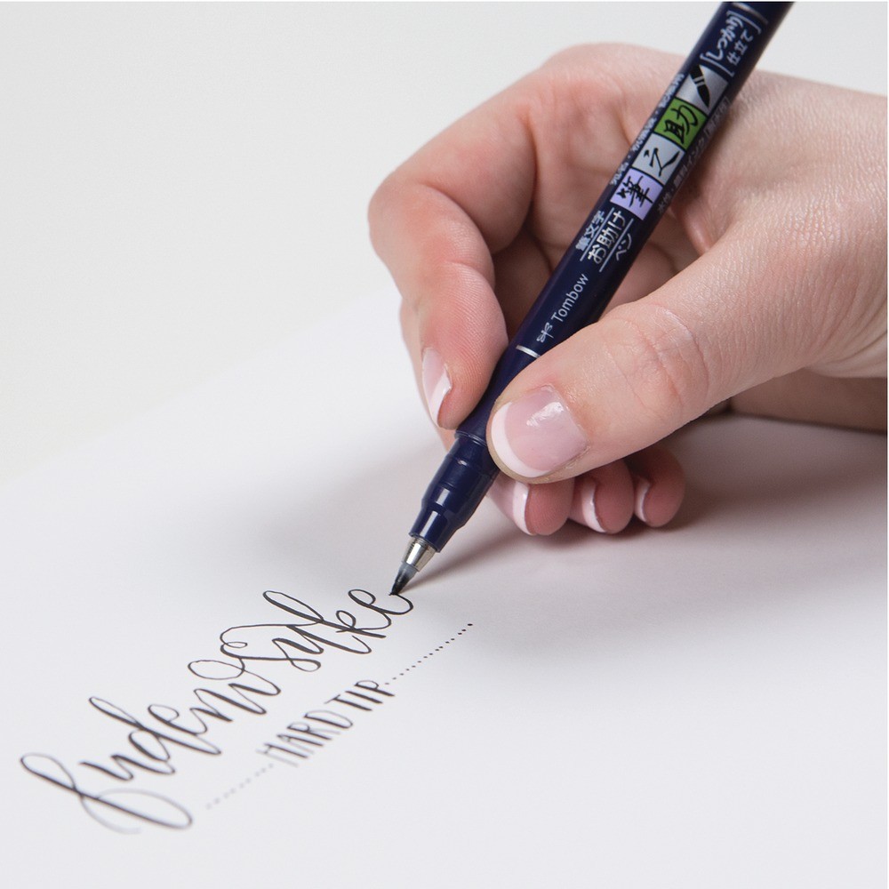 Fudenosuke Brush Pen Set - Tombow - soft and hard, black, 2 pcs.