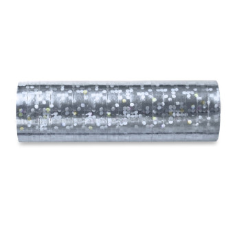 Streamers - holographic silver, 3,8 m