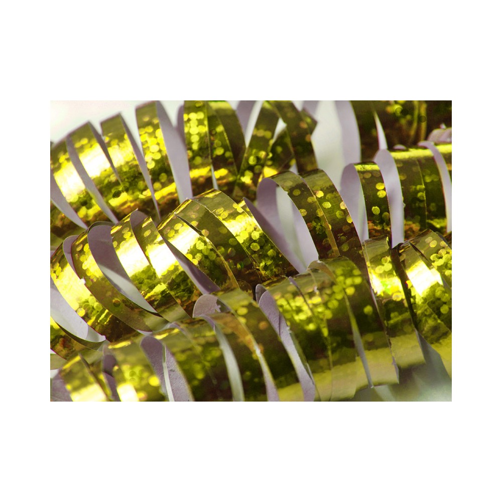 Streamers - holographic gold, 3,8 m