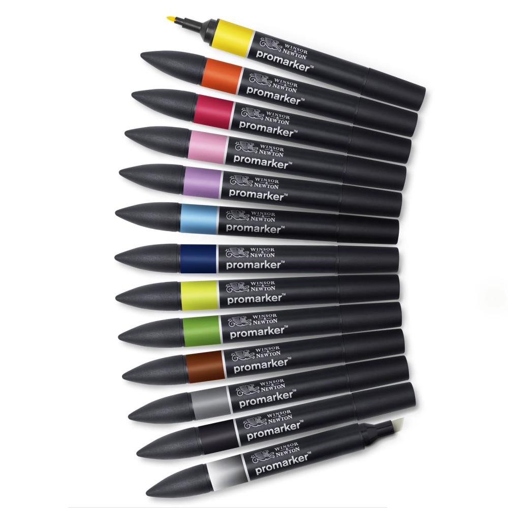 Promarker Set 1 - Winsor & Newton - 12 + 1 pc.